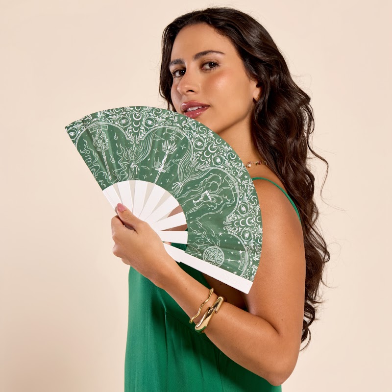 [NOR-ECO-PKT-ELE-VPA] Leque Elemental Verde Pastel Pocket